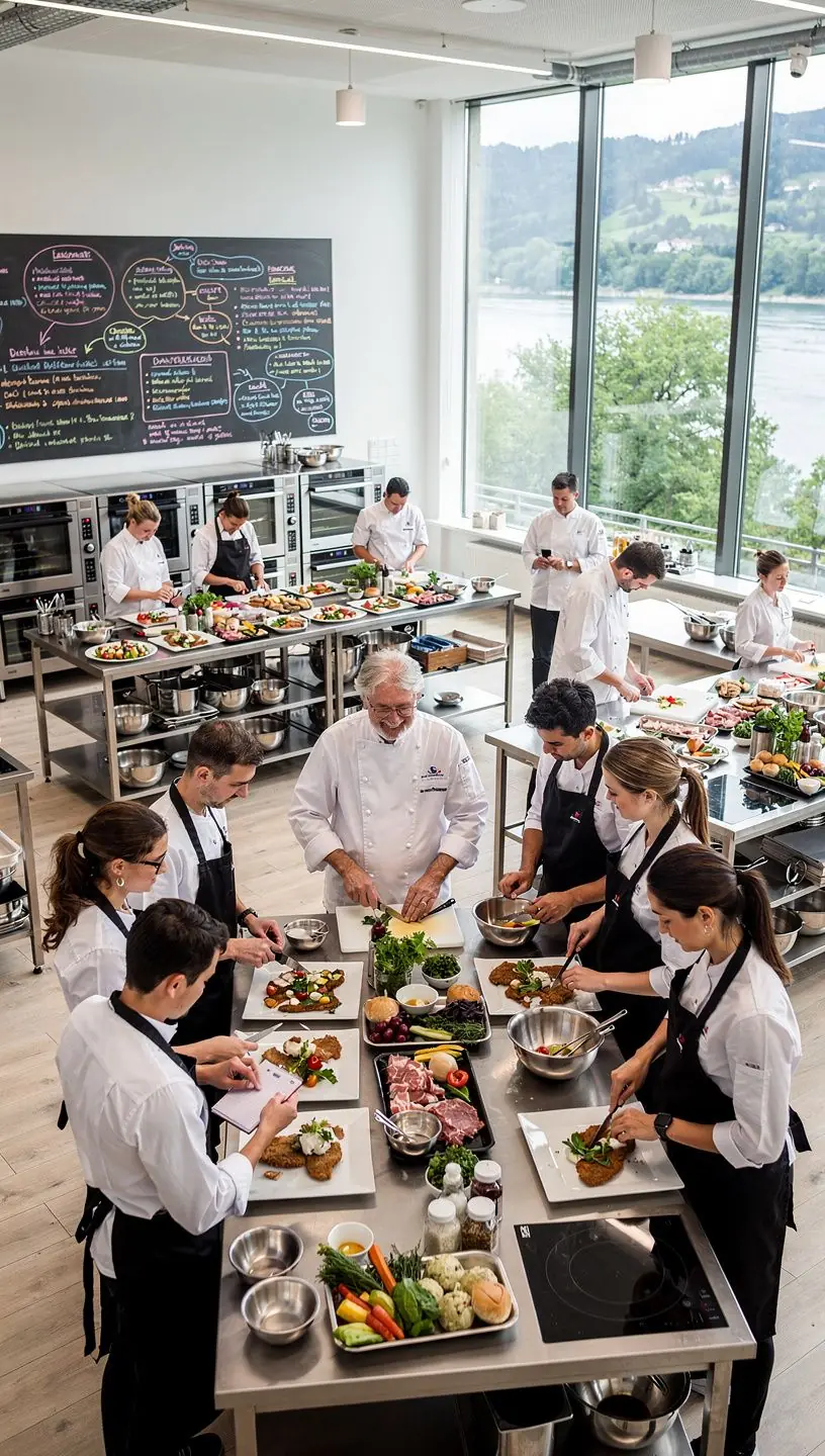 Ein Caterer Гјberwacht den Transport von Speisen zu einer Veranstaltung im Freien.