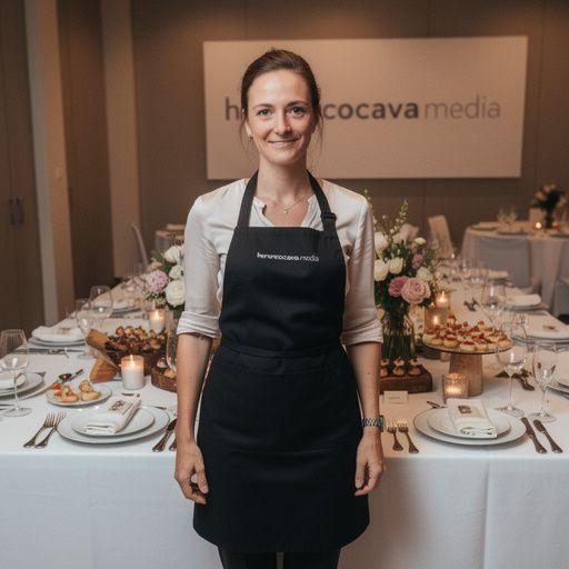 Ein Koch, der in einem großen Topf eine Suppe für eine Veranstaltung zubereitet.