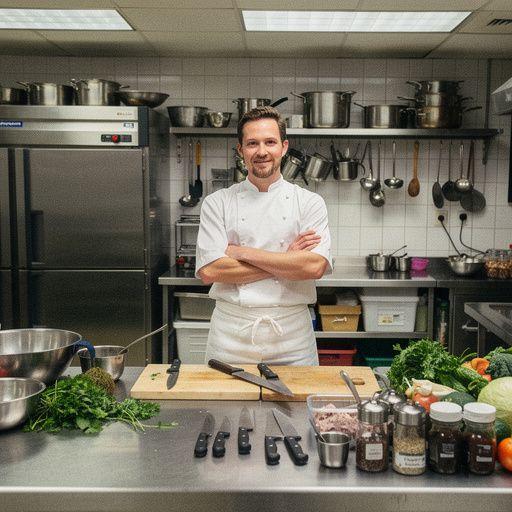 Ein Schulungsraum, in dem Teilnehmer mehr über Großküchentechniken lernen.